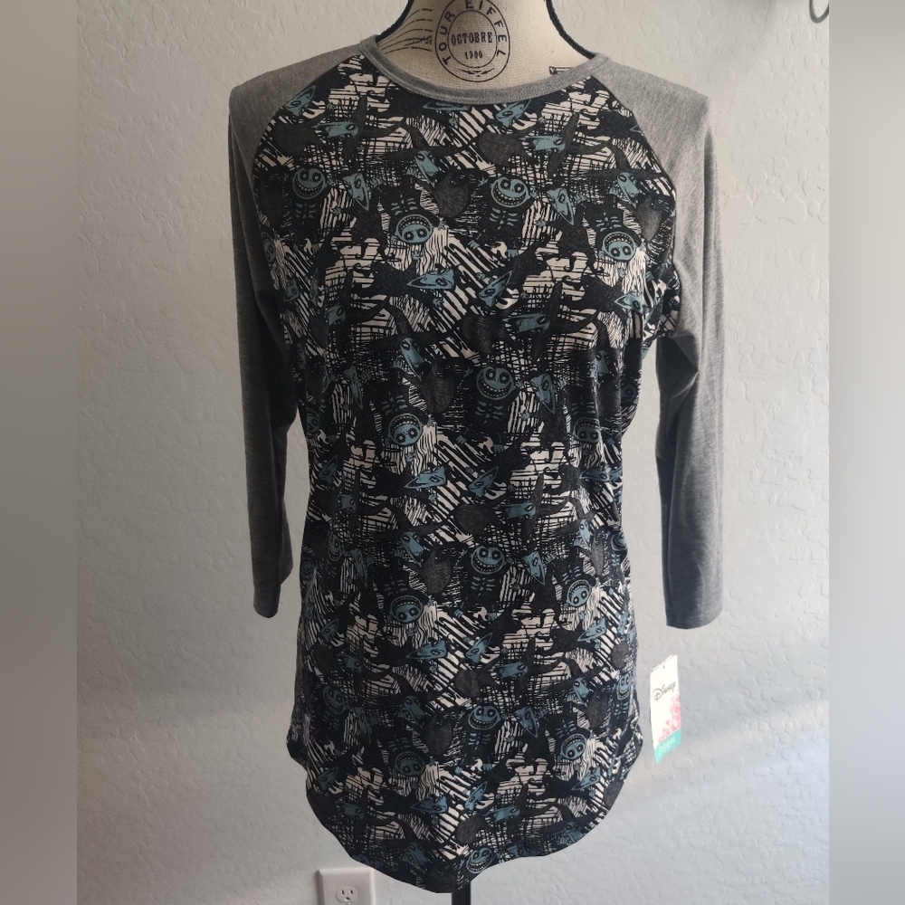 🆕 Disney Nightmare before Christmas LuLaRoe Randy 3/4 sleeve casual t-shirt_Sm